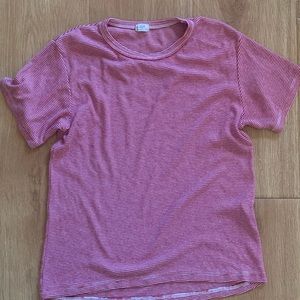 Brandy Melville white and red striped